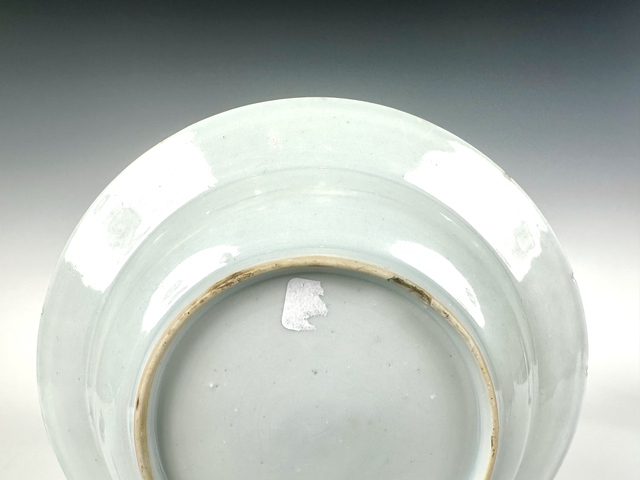古玩陶瓷清雍正·粉彩花卉三多紋深腹折沿盤拍賣,當前價格1080元