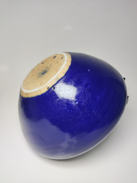 古玩陶瓷清中期·霽藍釉缽式香爐【大號】拍賣,當前價格999元