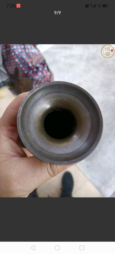 古玩雜項(特價)晚清銅花瓶拍賣,當前價格580元