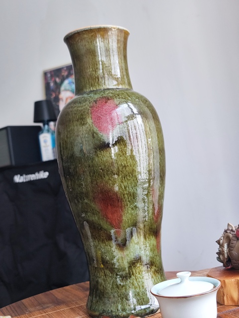 古玩陶瓷三陽開泰品種觀音瓶拍賣,當前價格5800元