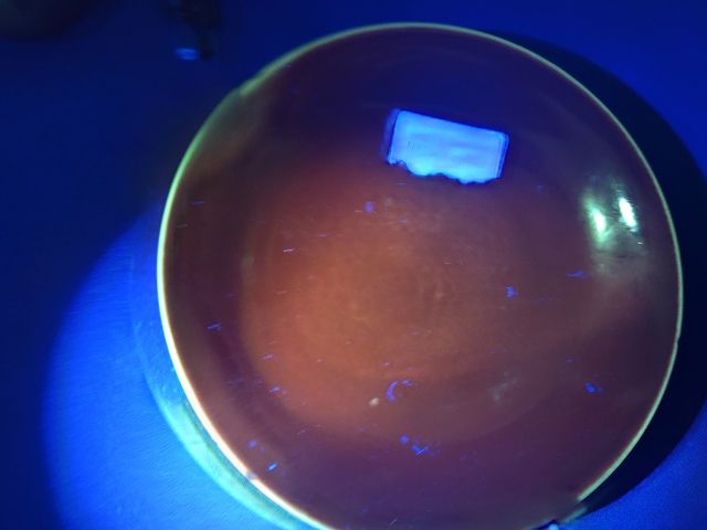 古玩陶瓷乾隆祭紅釉盤拍賣，當前價格30000元