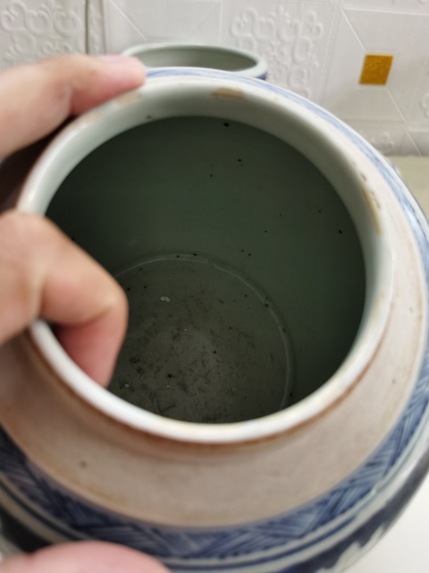 古玩陶瓷花卉紋青花罐拍賣，當前價格1800元
