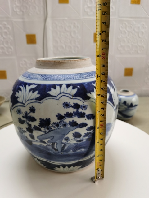 古玩陶瓷花卉紋青花罐拍賣，當前價格1800元