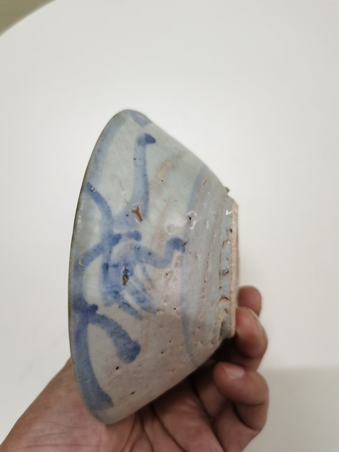 古玩陶瓷摩羯龍紋青花碗拍賣,當前價格880元