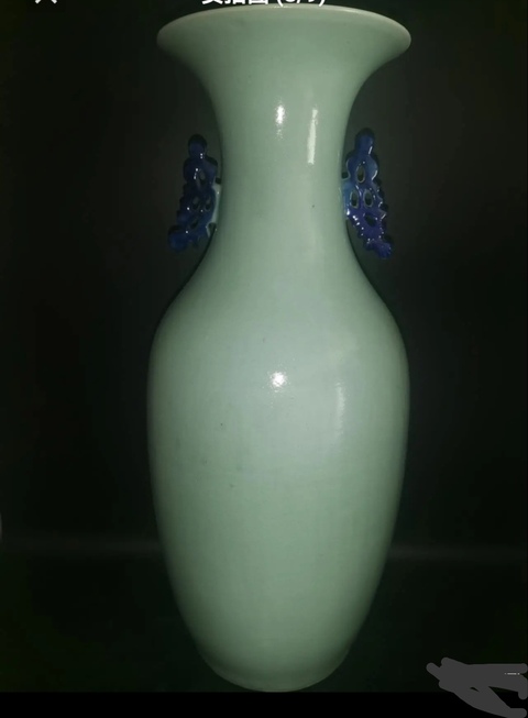 古玩陶瓷精美清代晚期花鳥紋青花大瓶拍賣,當(dāng)前價格2000元
