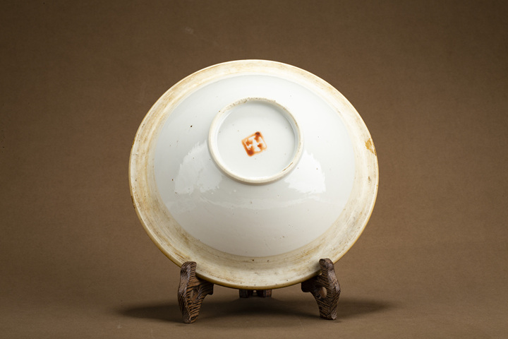 古玩陶瓷清晚·青花纏枝蓮紋溫鍋真品鑒賞圖