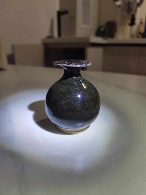 古玩陶瓷元末明初茶葉沫釉撇口瓶拍賣,當(dāng)前價(jià)格1200元