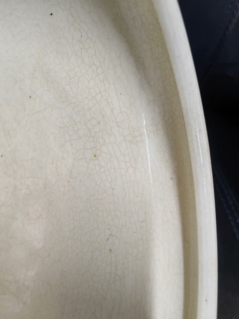古玩陶瓷晚清民國~漳州窯哥釉三足洗拍賣，當前價格1688元
