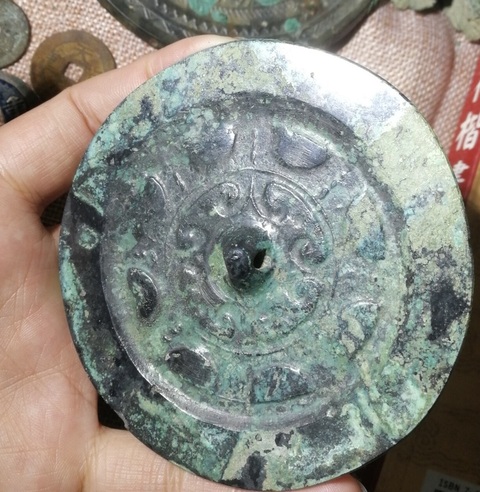 古玩銅器銅鏡真品鑒賞圖
