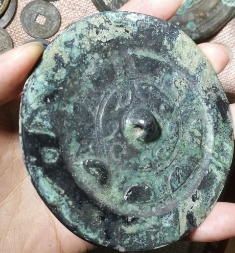 古玩銅器銅鏡真品鑒賞圖