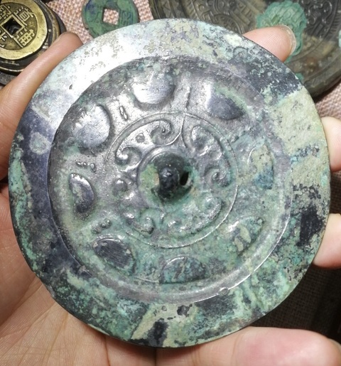 古玩銅器銅鏡真品鑒賞圖