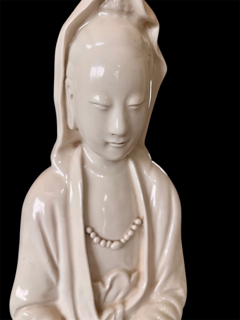 古玩陶瓷觀音燈真品鑒賞圖