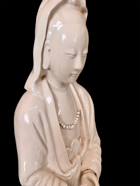 古玩陶瓷觀音燈真品鑒賞圖