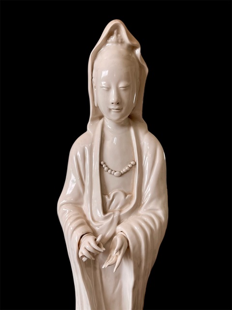 古玩陶瓷觀音燈真品鑒賞圖