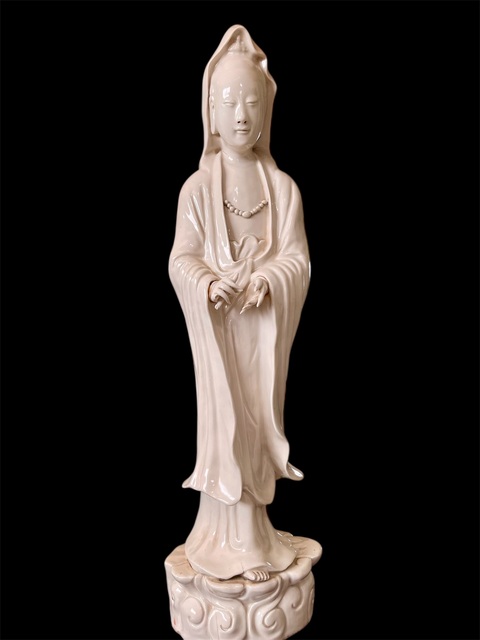 古玩陶瓷觀音燈真品鑒賞圖
