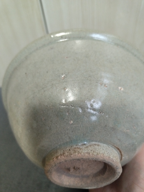 古玩陶瓷龍泉青瓷唇口碗真品鑒賞圖