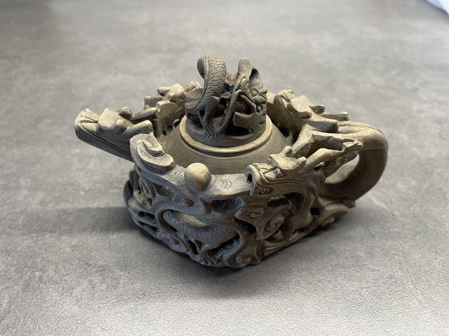 古玩陶瓷龍壺真品鑒賞圖