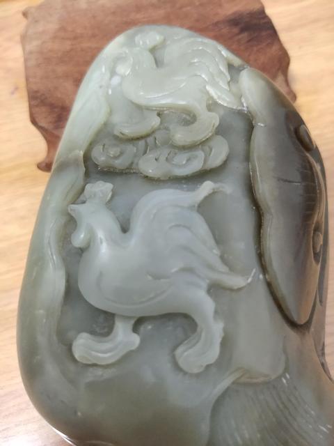 古玩玉器和田玉雕“官上加官”擺件拍賣,當(dāng)前價(jià)格18000元