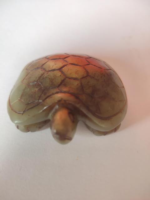 古玩玉器和田玉龜把件拍賣,當前價格500元