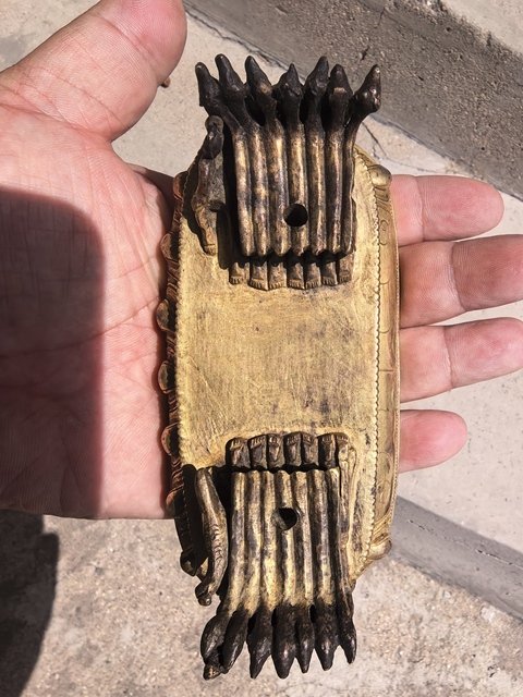 古玩銅器銅鎏金大威德金剛真品鑒賞圖