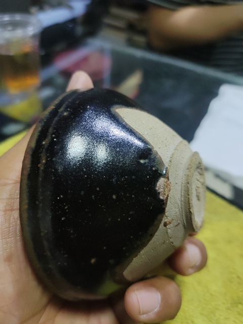 古玩陶瓷建窯系福清窯黑釉茶盞真品鑒賞圖