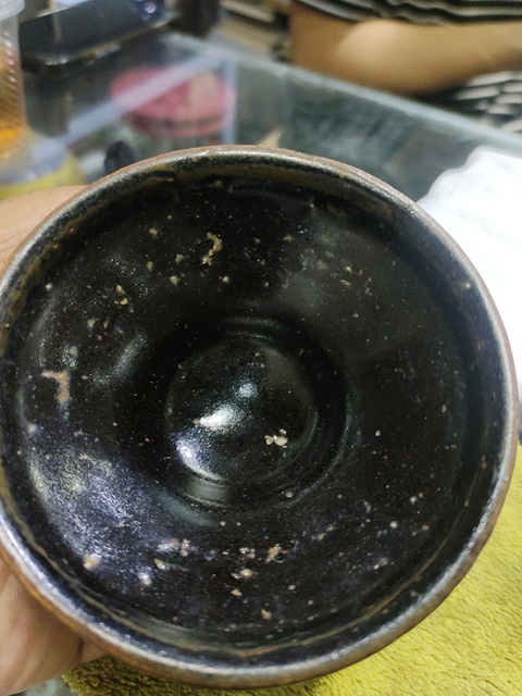 古玩陶瓷建窯系福清窯黑釉茶盞真品鑒賞圖