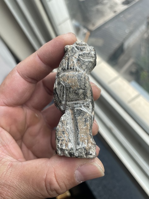 古玩銅器石雕獅子真品鑒賞圖