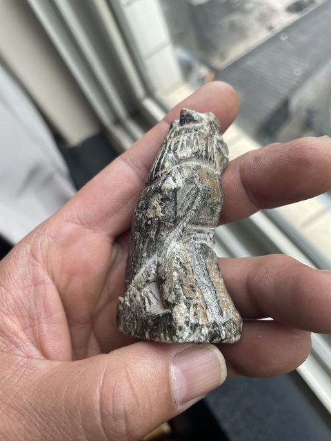 古玩銅器石雕獅子真品鑒賞圖