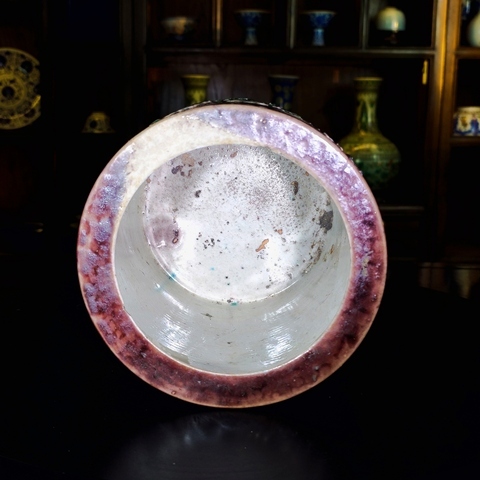 古玩陶瓷民國·素三彩堆塑一路連科紋筆筒拍賣，當前價格6600元