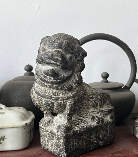 古玩雜項案臺獅子真品鑒賞圖