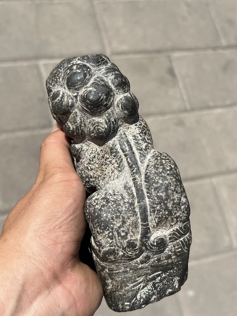 古玩雜項案臺獅子真品鑒賞圖
