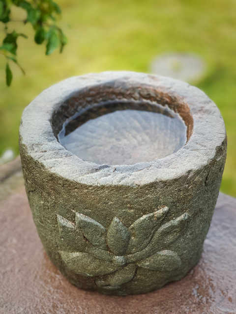 古玩雜項清代雕花石臼拍賣,當前價格2000元