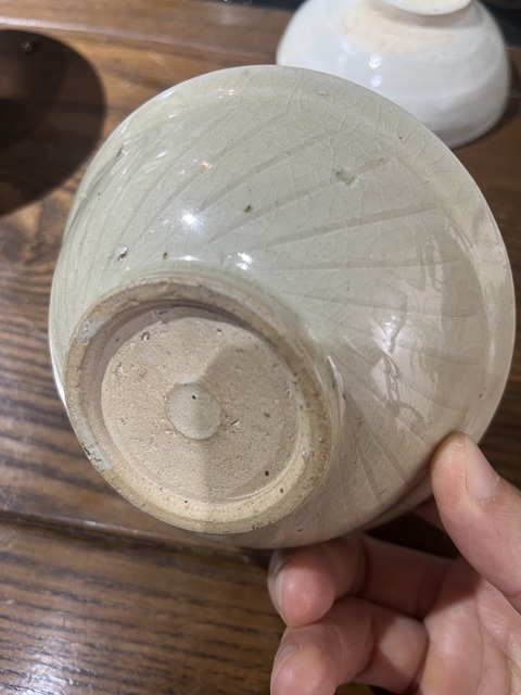 古玩陶瓷青白釉刻花碗真品鑒賞圖
