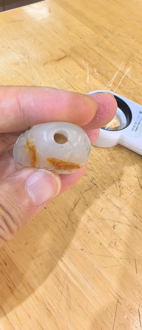古玩玉器和田玉雕“羲之愛鵝”鼻煙壺真品鑒賞圖