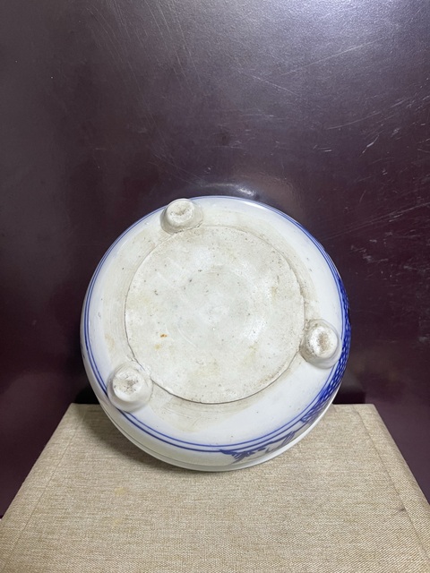 古玩陶瓷清青花山水人物紋香爐拍賣,當前價格2650元