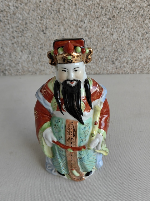 古玩陶瓷粉彩財(cái)神造像拍賣,當(dāng)前價(jià)格160元