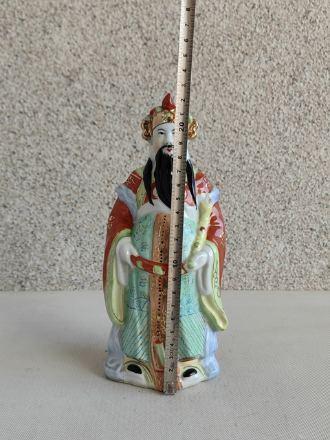 古玩陶瓷粉彩財(cái)神造像拍賣,當(dāng)前價(jià)格160元