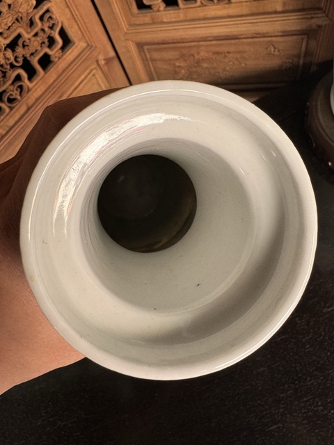 古玩陶瓷清晚期 五彩花鳥紋棒槌瓶拍賣,當前價格7500元