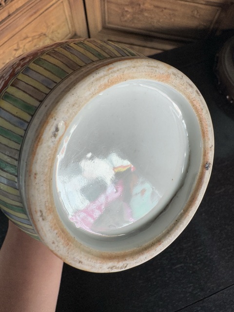 古玩陶瓷清晚期 五彩花鳥紋棒槌瓶拍賣,當前價格7500元