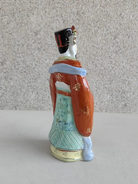 古玩陶瓷粉彩財(cái)神造像拍賣,當(dāng)前價(jià)格160元