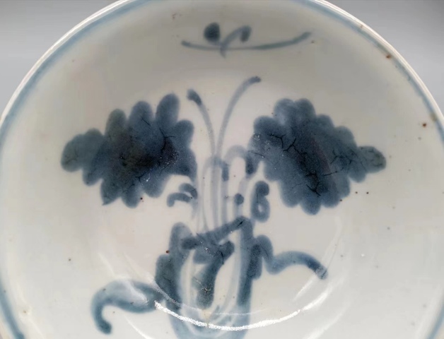古玩陶瓷【明天啟·白菜發財萊菔紋全品盤】拍賣,當前價格980元