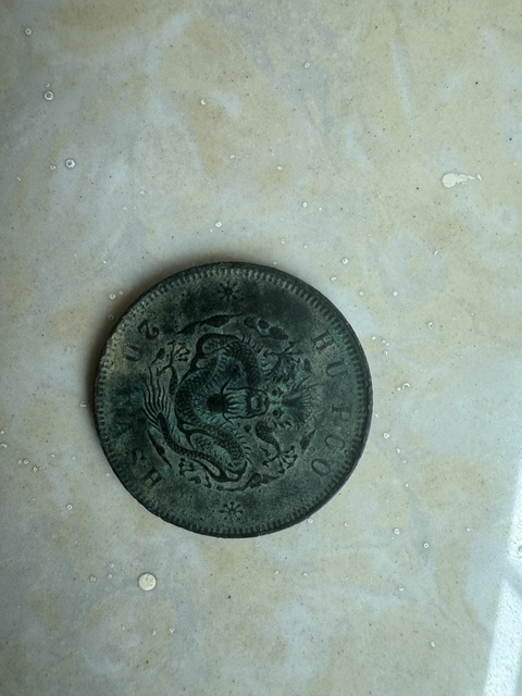 古玩錢幣戶部光緒元寶二十文銅元真品鑒賞圖