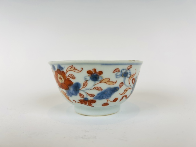 古玩陶瓷清康熙·青花蝴蝶雜寶描金杯真品鑒賞圖