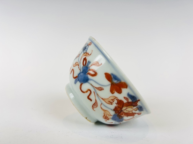 古玩陶瓷清康熙·青花蝴蝶雜寶描金杯真品鑒賞圖