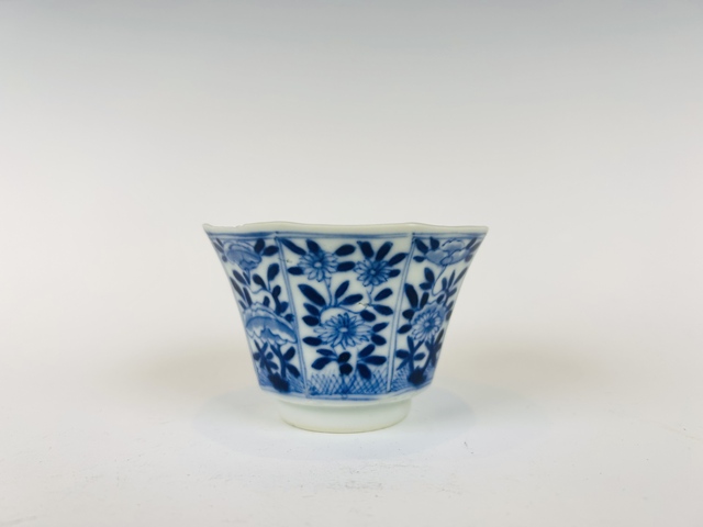 古玩陶瓷清光緒·花卉八方杯碟真品鑒賞圖