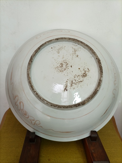 古玩陶瓷紅綠彩盤拍賣,當前價格12000元