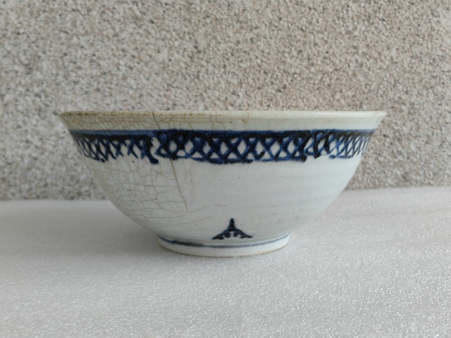 古玩陶瓷青花花卉紋碗拍賣，當前價格580元