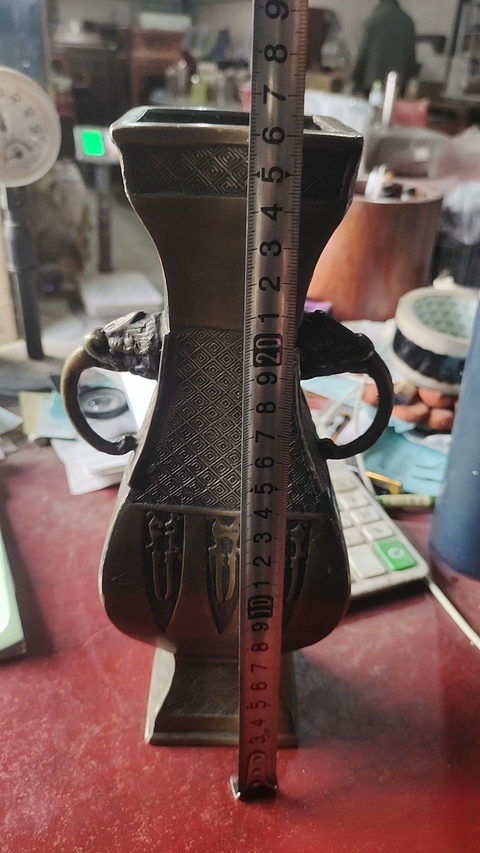 古玩銅器銅瓶真品鑒賞圖