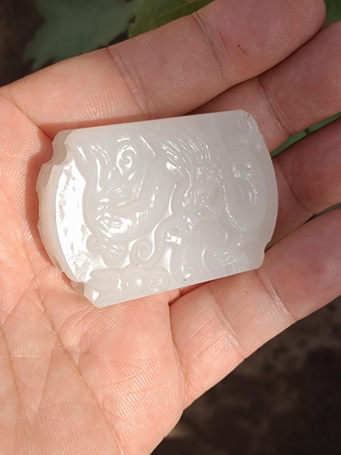 古玩玉器料器雕“龍紋帶穿”拍賣,當(dāng)前價格1366元