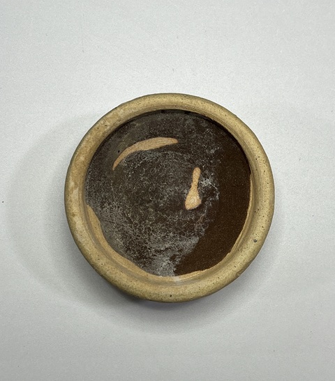 古玩陶瓷金元時期白水堯頭窯醬釉盞拍賣,當前價格260元